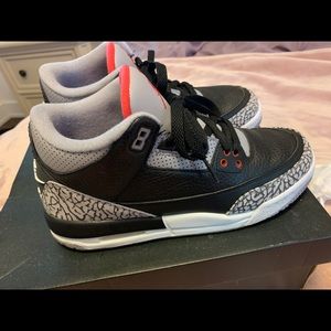 Jordan 3 retro black cement (GS) 6y